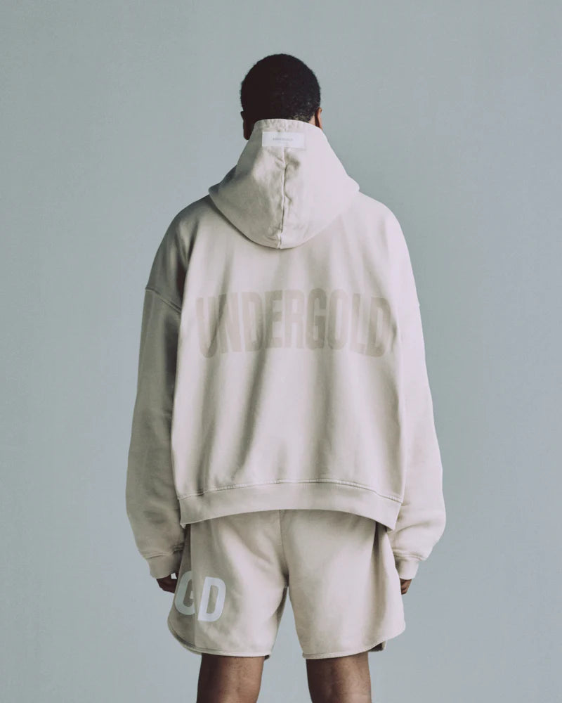 BASICS UNDGLD HOODIE CREAM