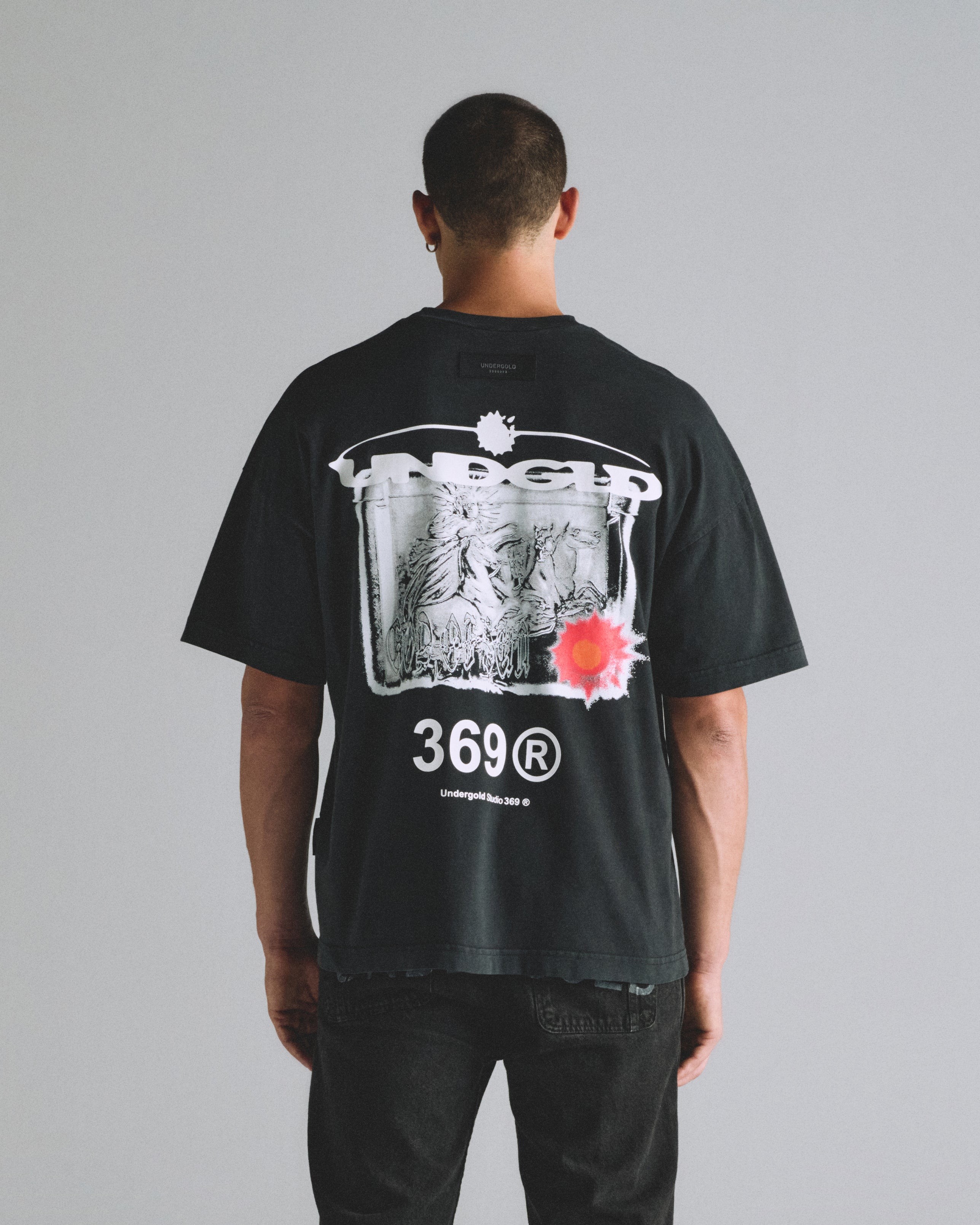 HELIOS GOD OF SUN TSHIRT VINTAGE BLACK