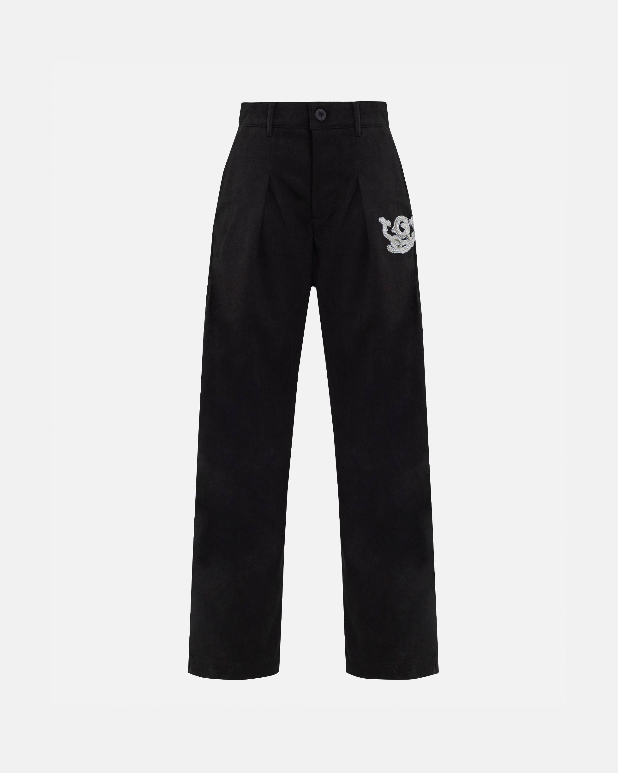 THE PATH MONOGRAM TROUSER BLACK