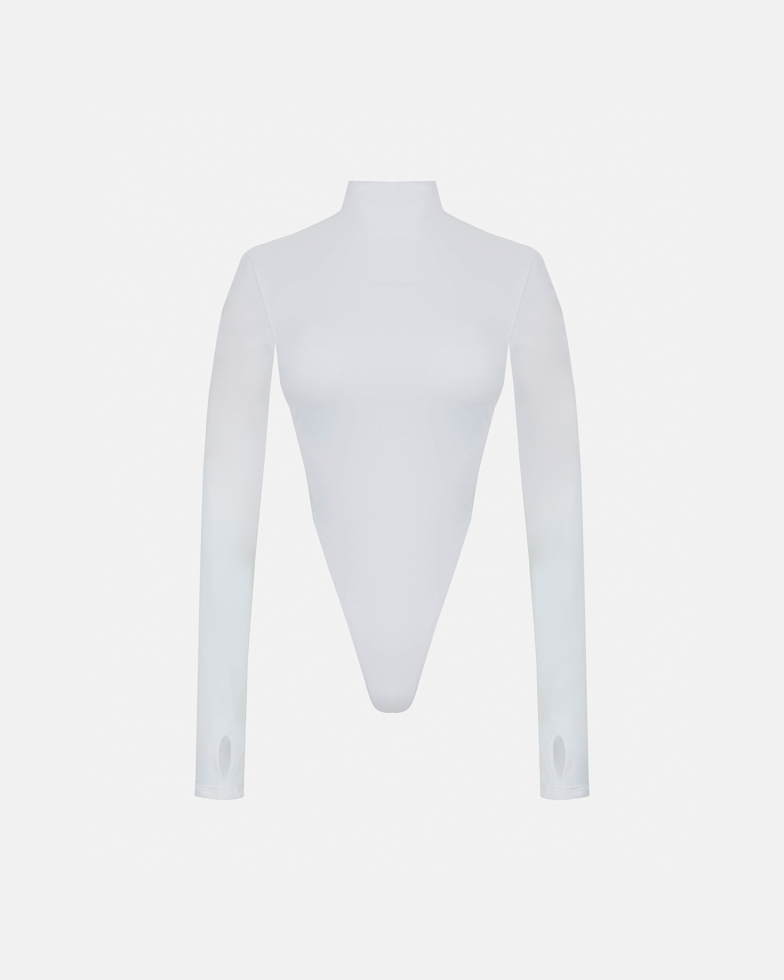 BASICS TURTLENECK BACKLESS BODY WHITE