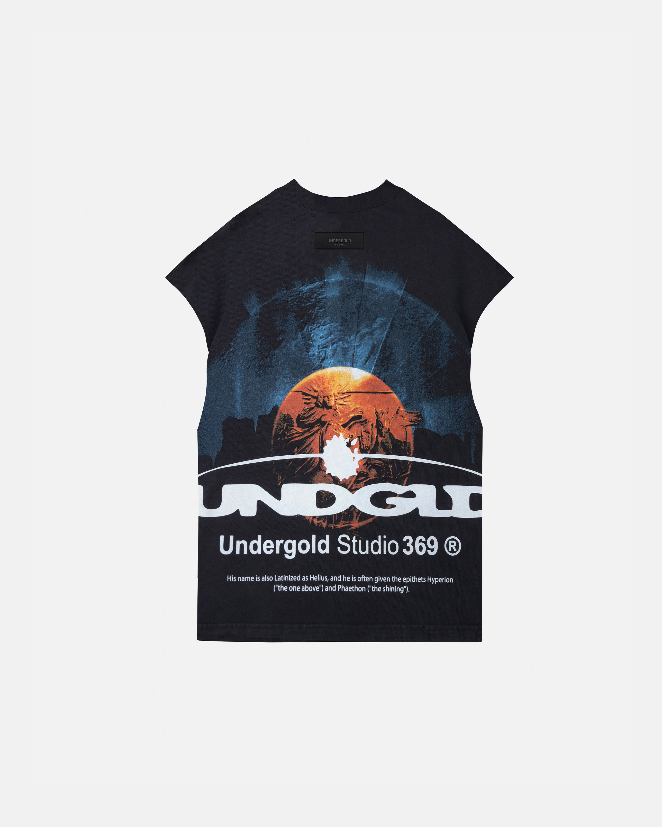 HELIOS PHASES SLEEVELESS TSHIRT VINTAGE BLACK