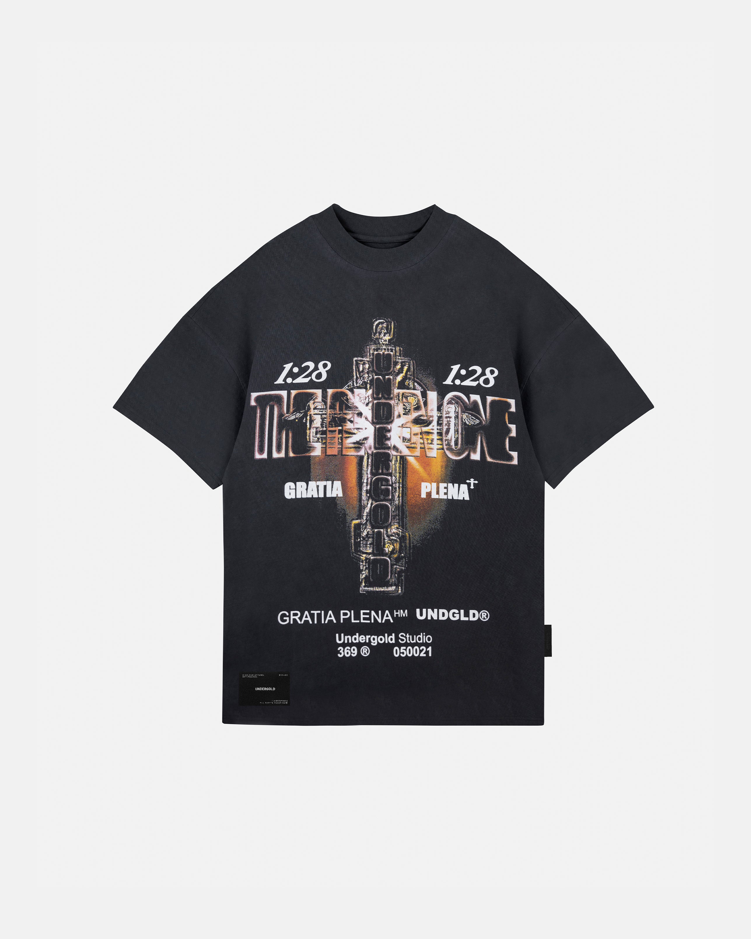 GRATIA PLENA THE RISEN ONE TSHIRT VINTAGE BLACK
