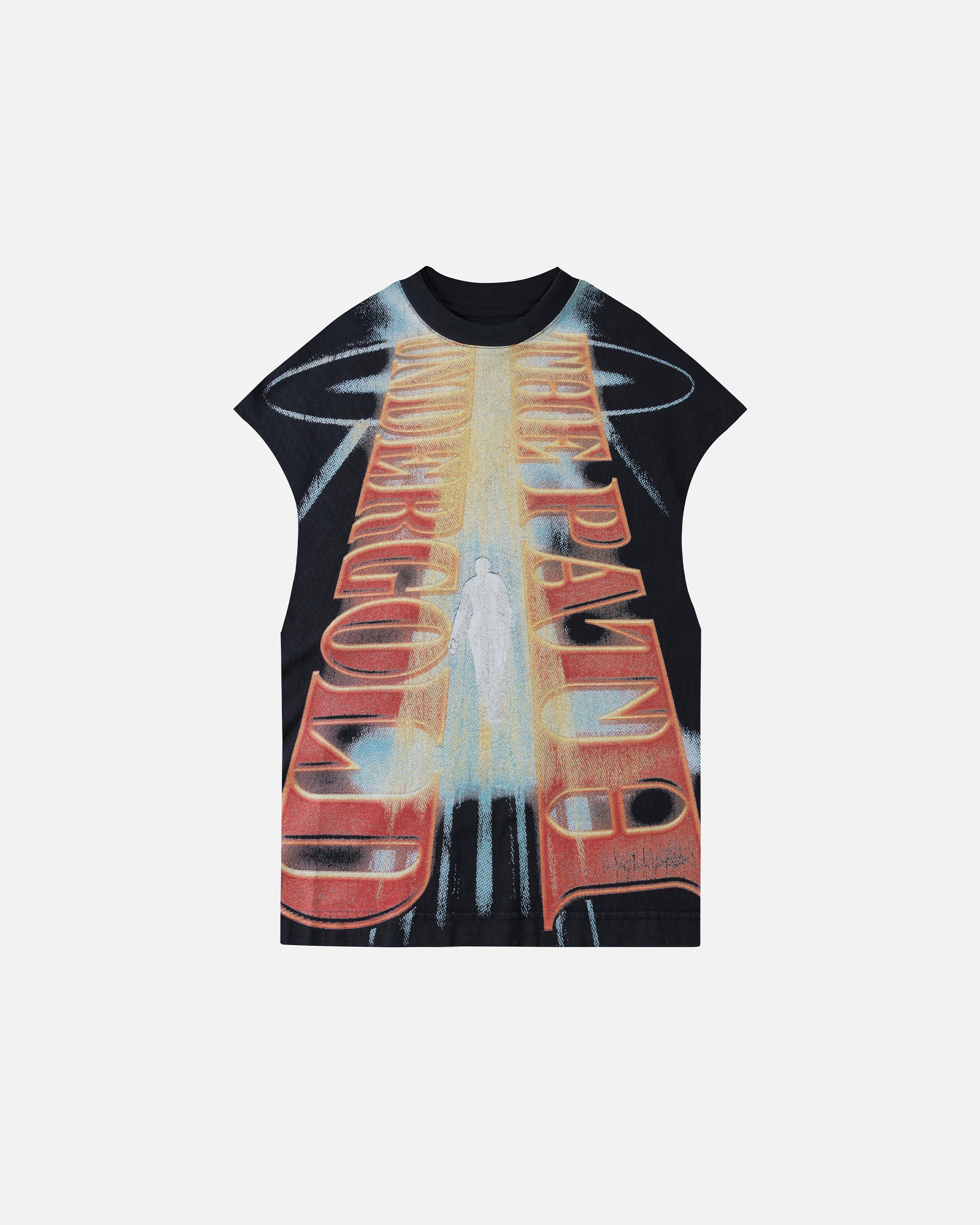 THE PATH PASSAGE SLEEVELESS TSHIRT VINTAGE BLACK