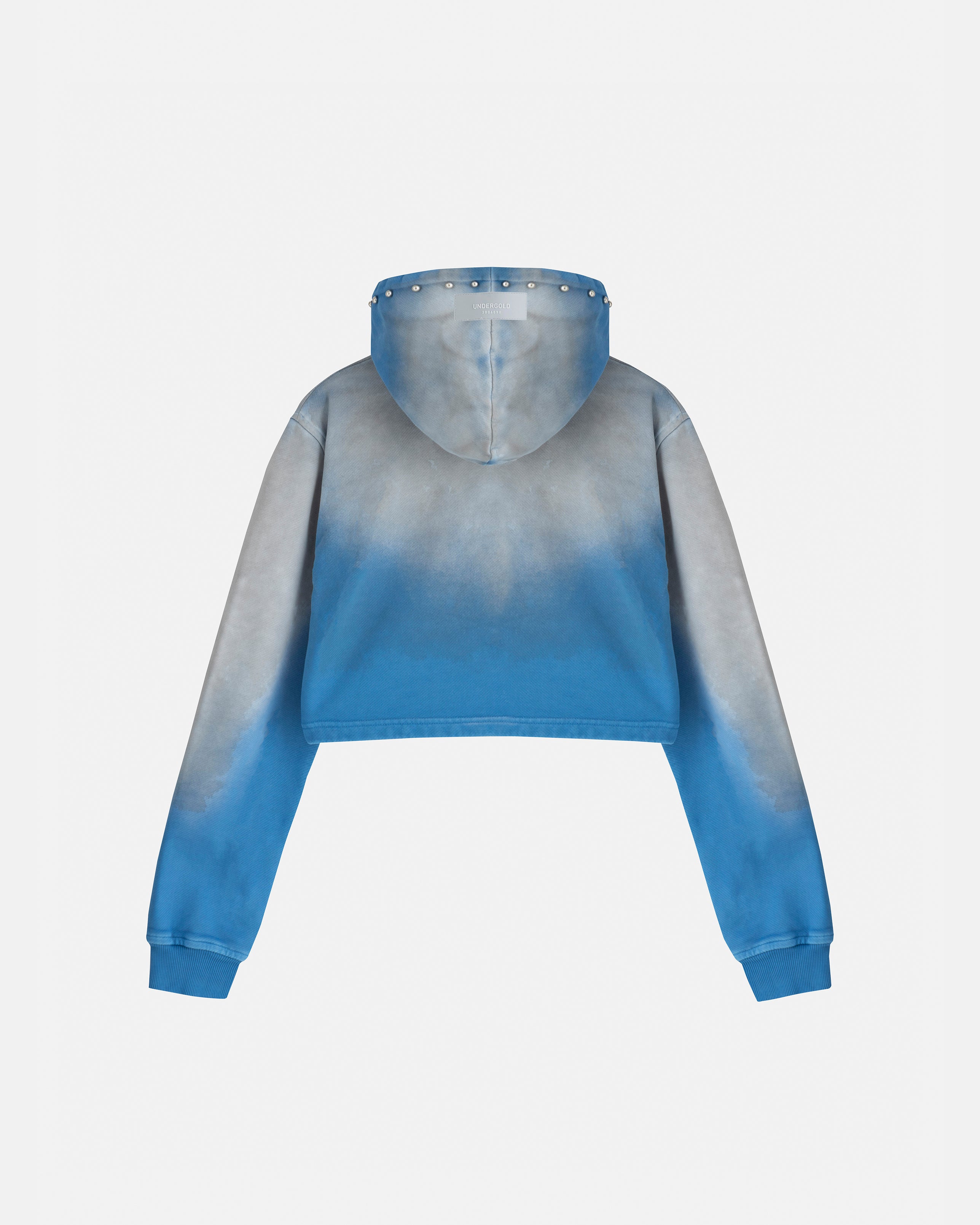 W AGNUS DEI FUTURE HEAVENS SLIM FIT HOODIE STORM BLUE
