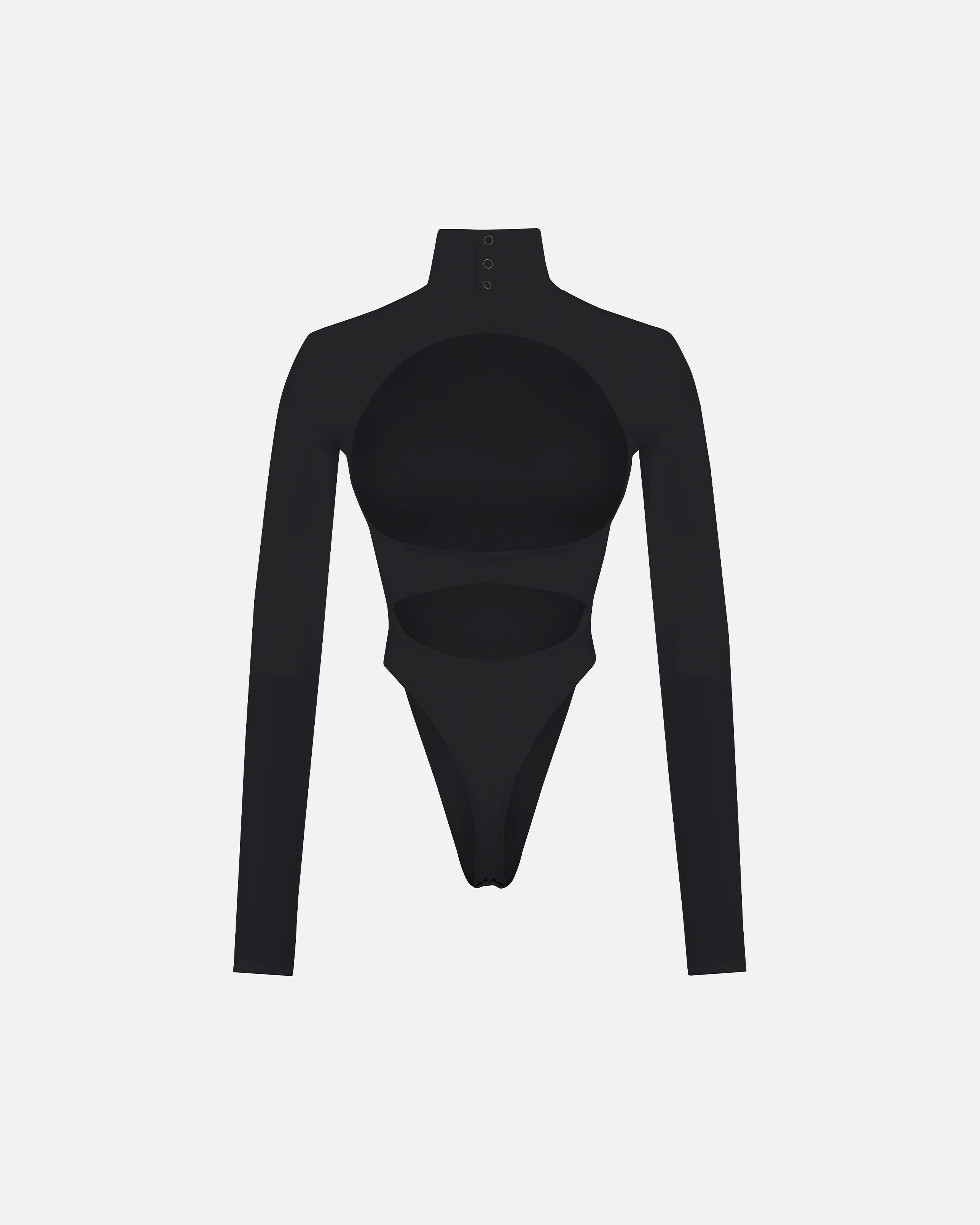 BASICS TURTLENECK BACKLESS BODY BLACK