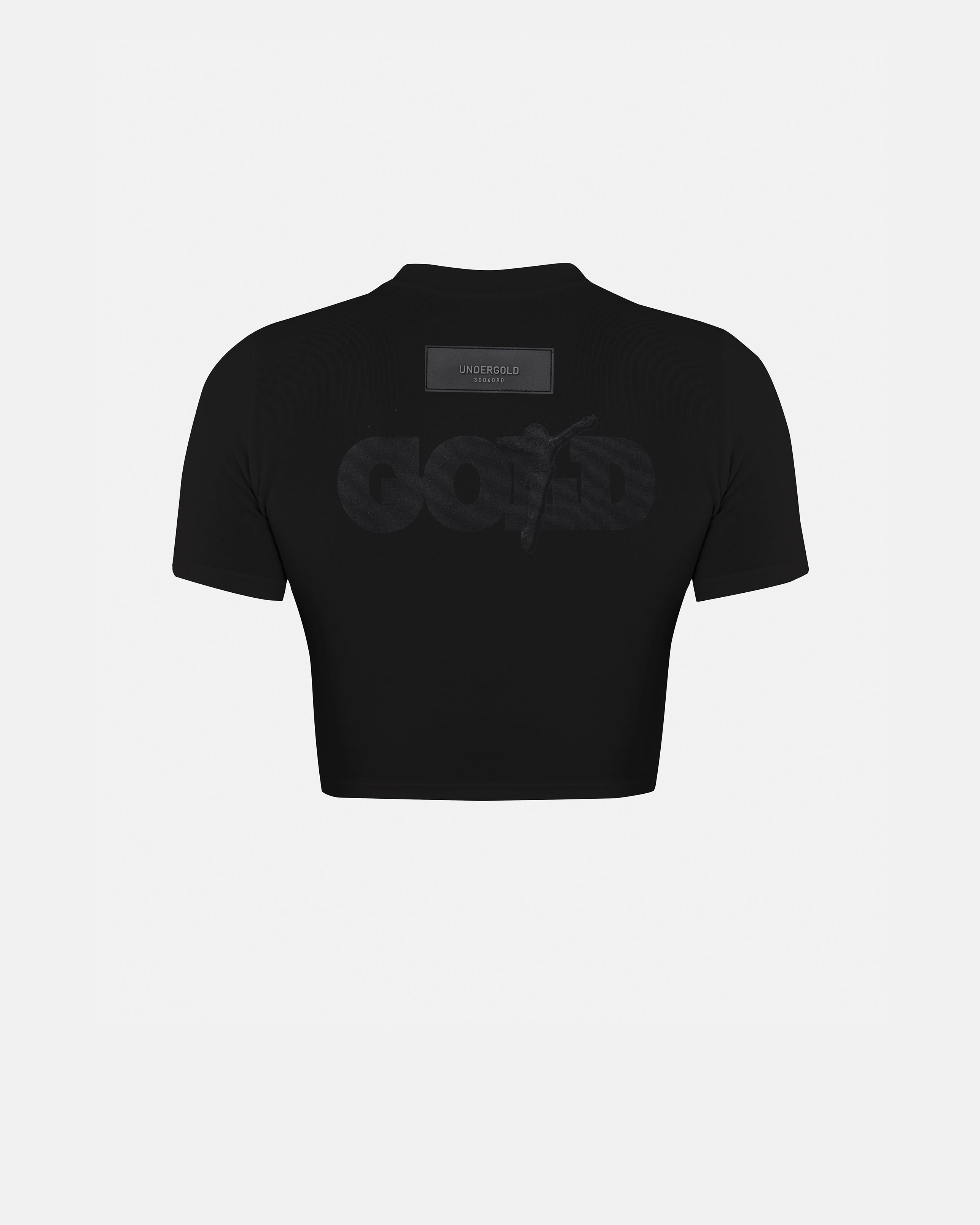 THE PATH GOLDEN CHRIST BABY TEE BLACK