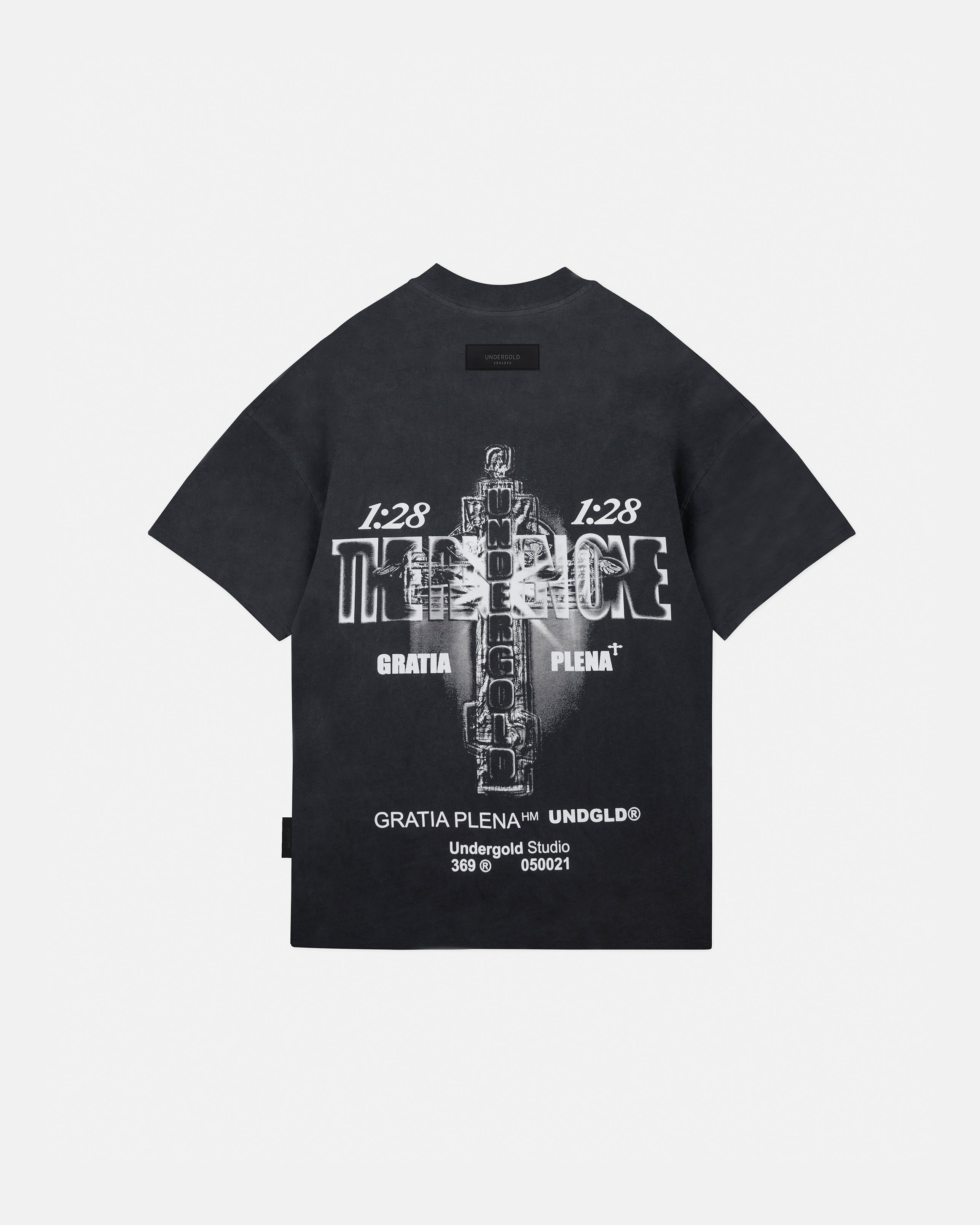 GRATIA PLENA THE RISEN ONE TSHIRT VINTAGE BLACK