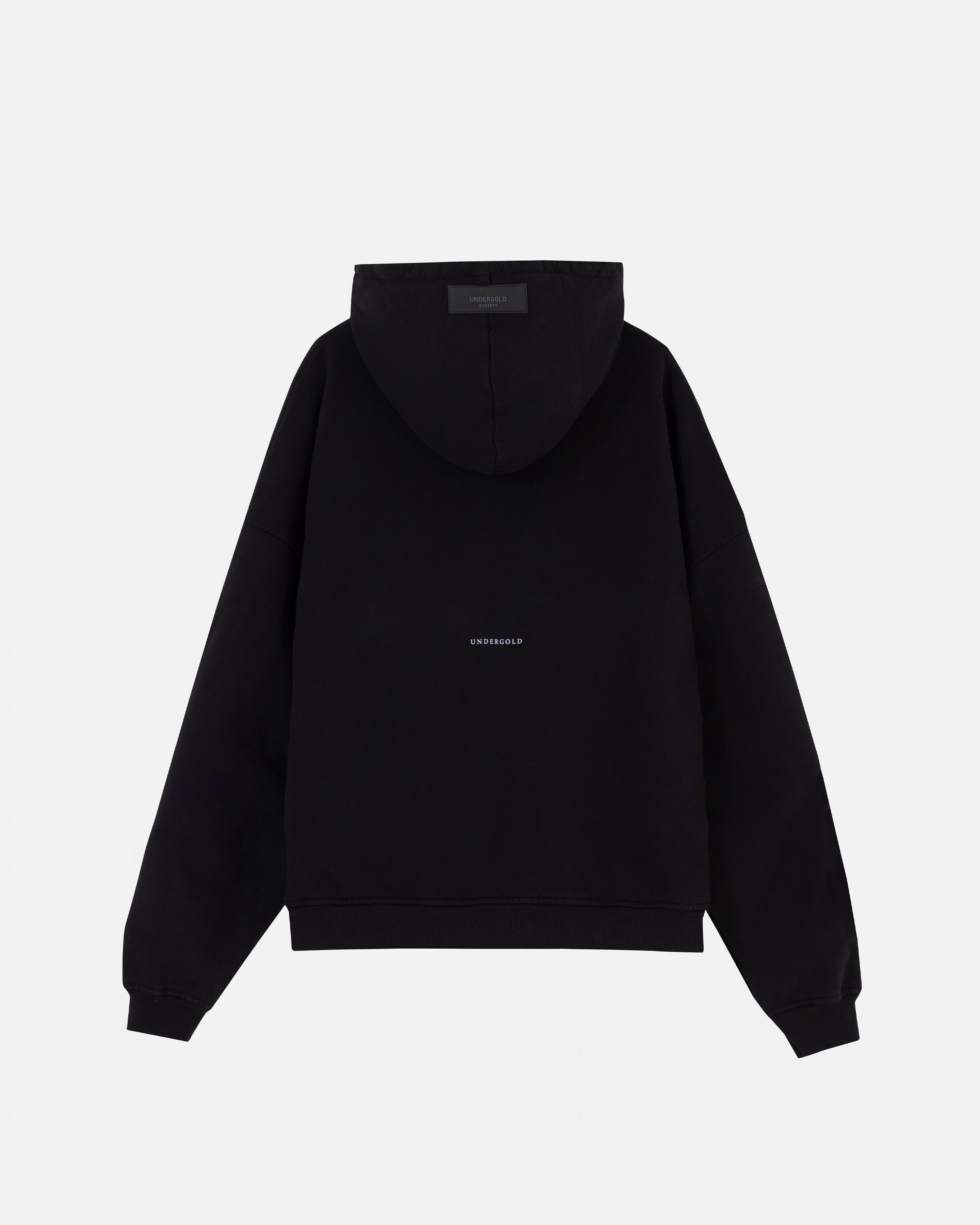 THE PATH MONOGRAM HOODIE BLACK