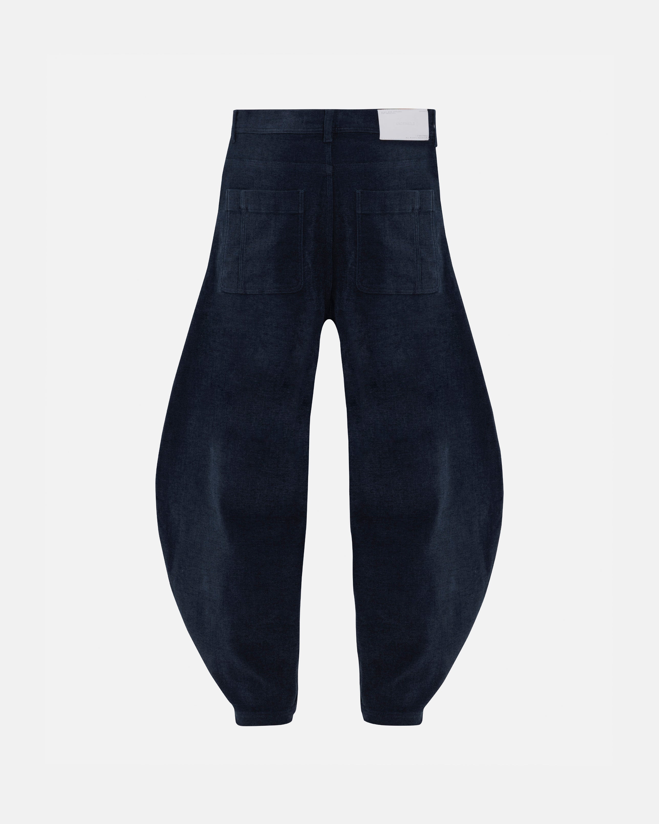 THE PATH MONOGRAM BARREL JEAN BLUE