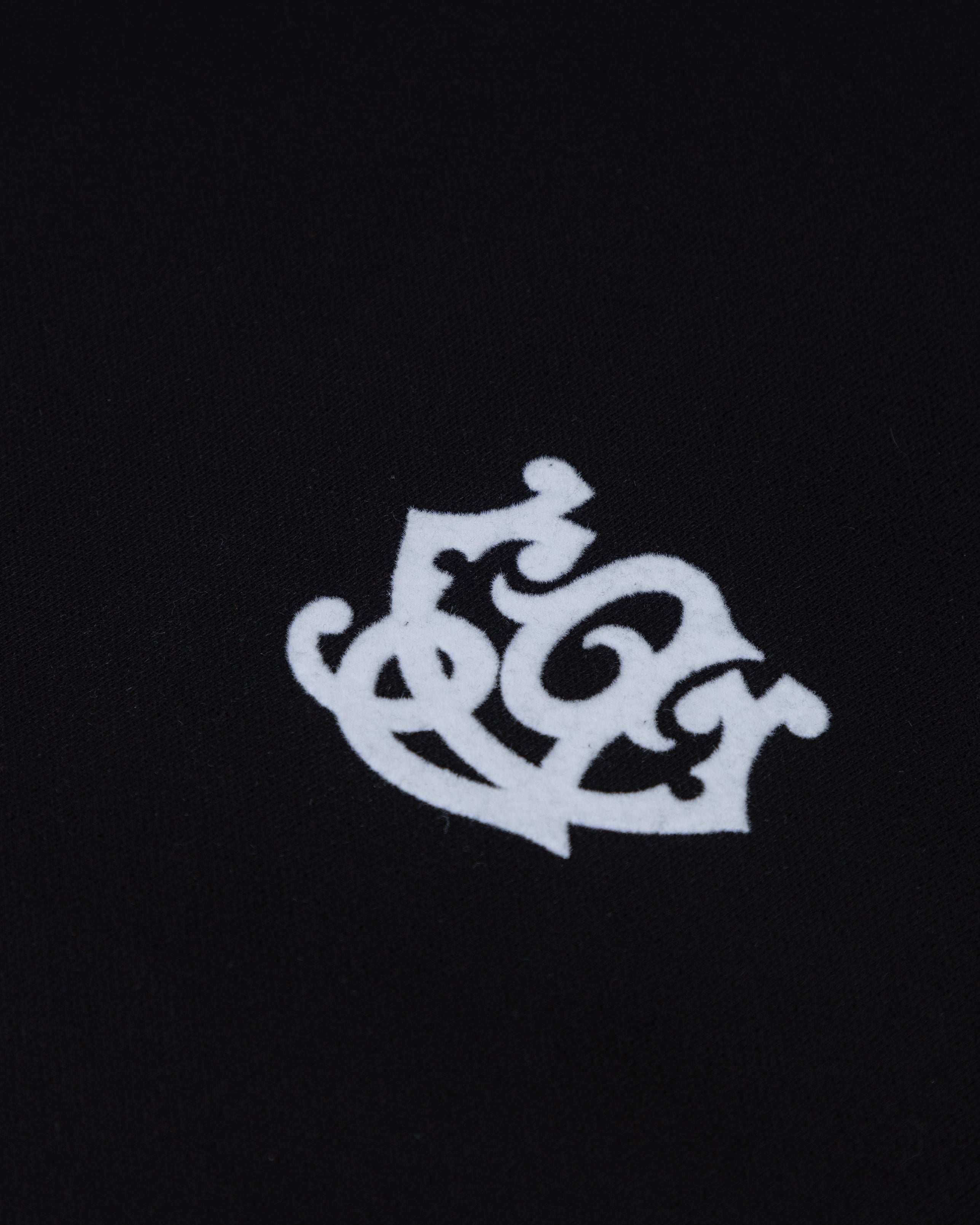 THE PATH MONOGRAM HOODIE BLACK