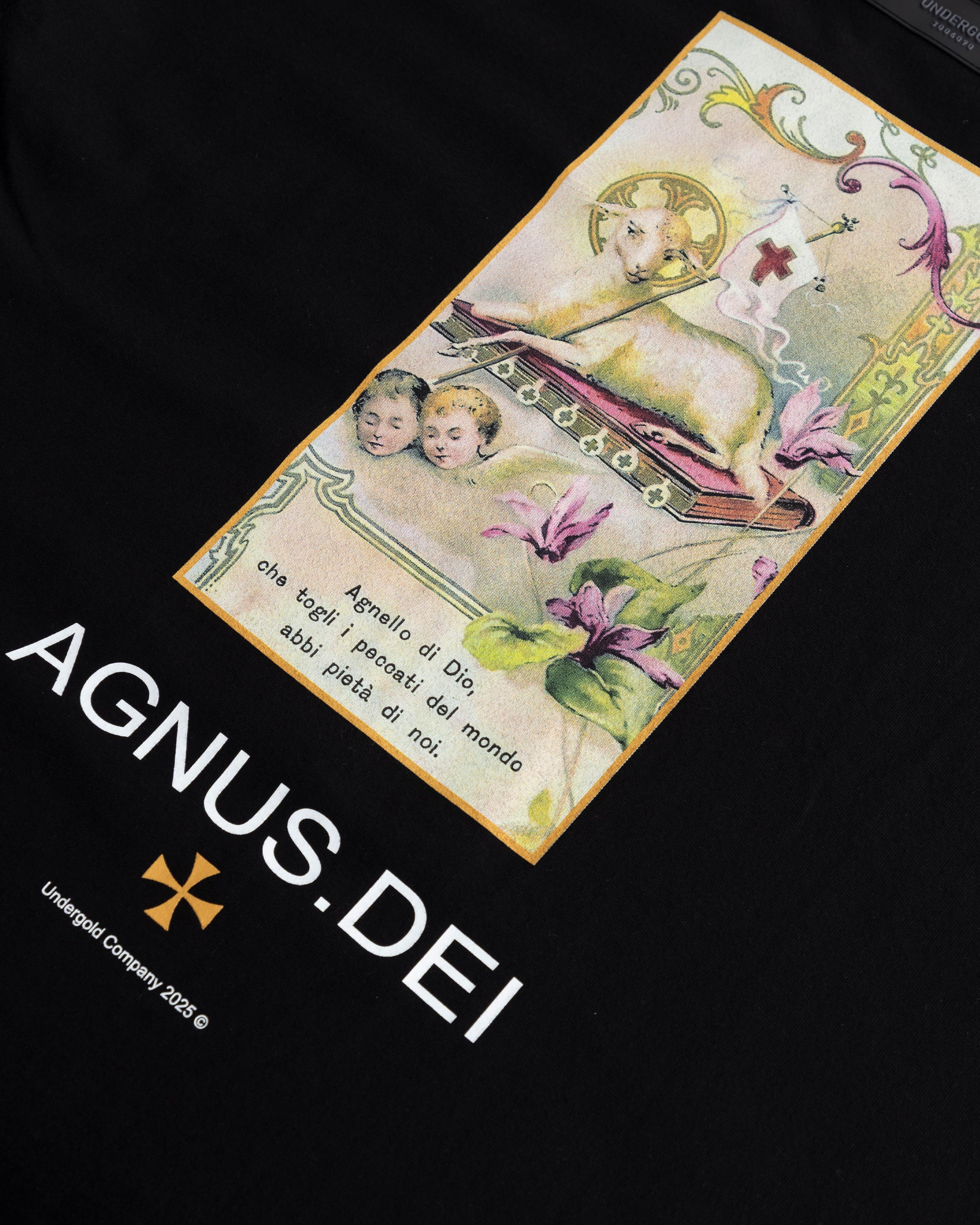 AGNUS-DEI-SHEEP TSHIRT BLACK