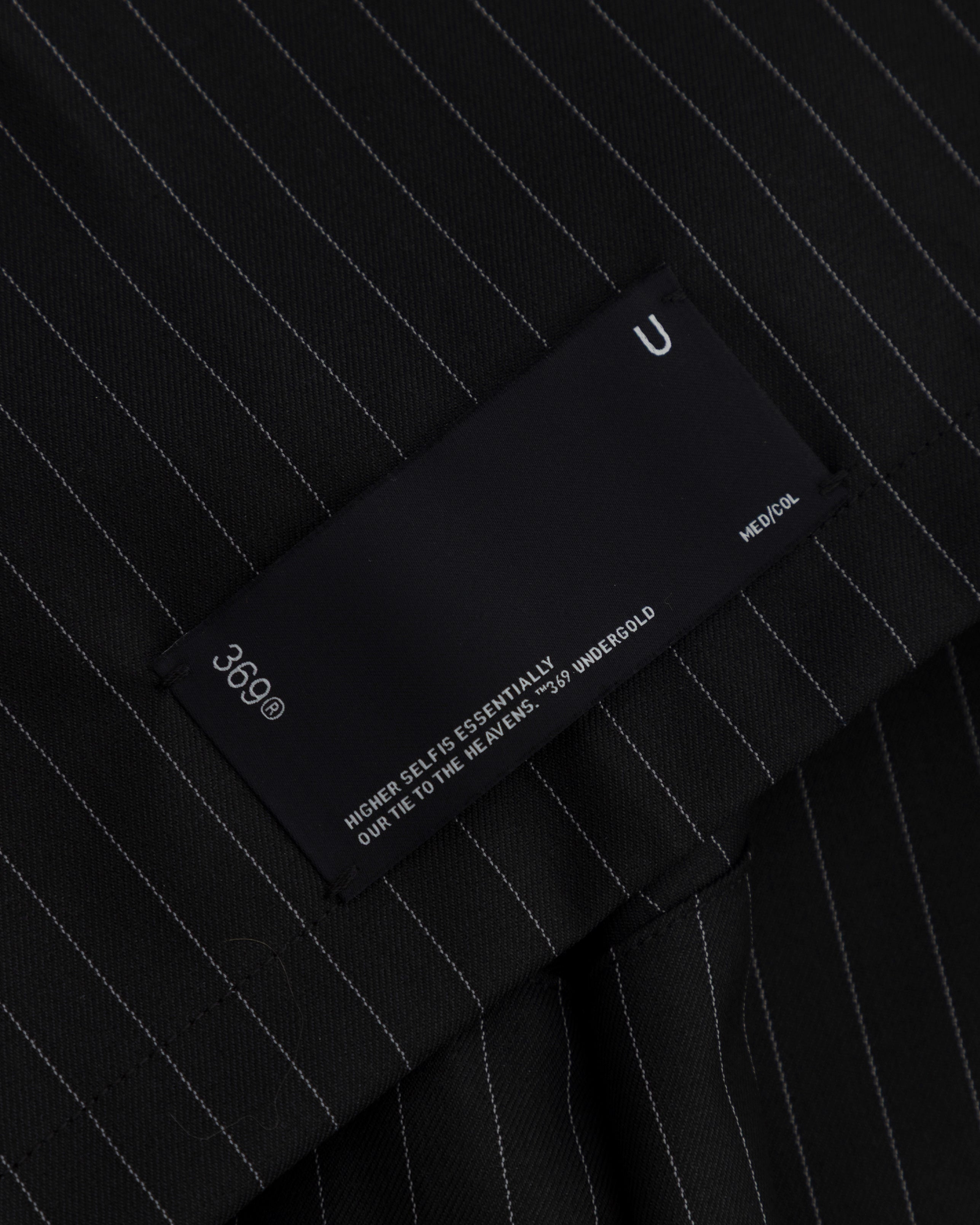 THE PATH MONOGRAM BOXY FIT SHIRT BLACK / CHALK LINE