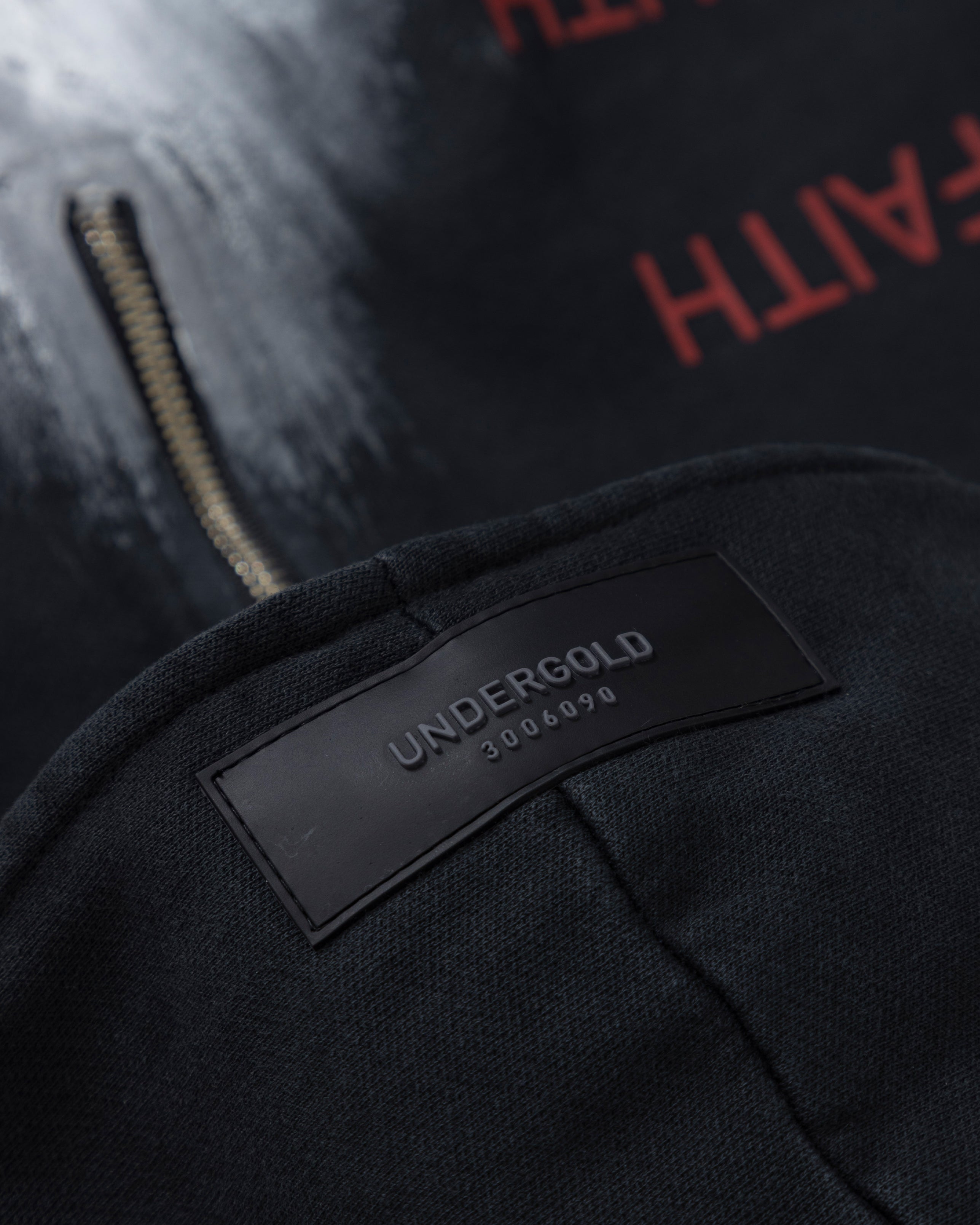 THE PATH SOULS HALF ZIP UP HOODIE VINTAGE BLACK