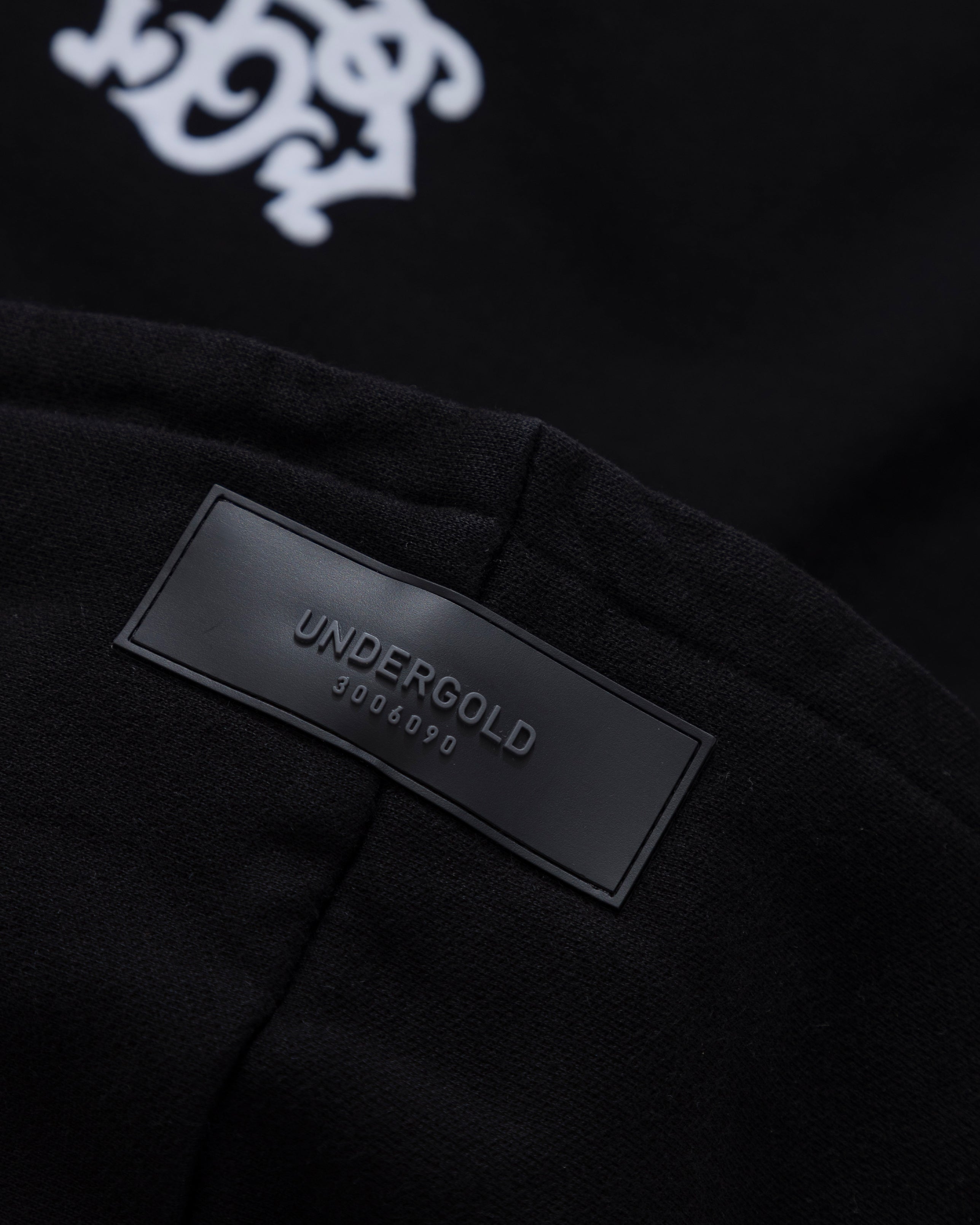 THE PATH MONOGRAM HOODIE BLACK