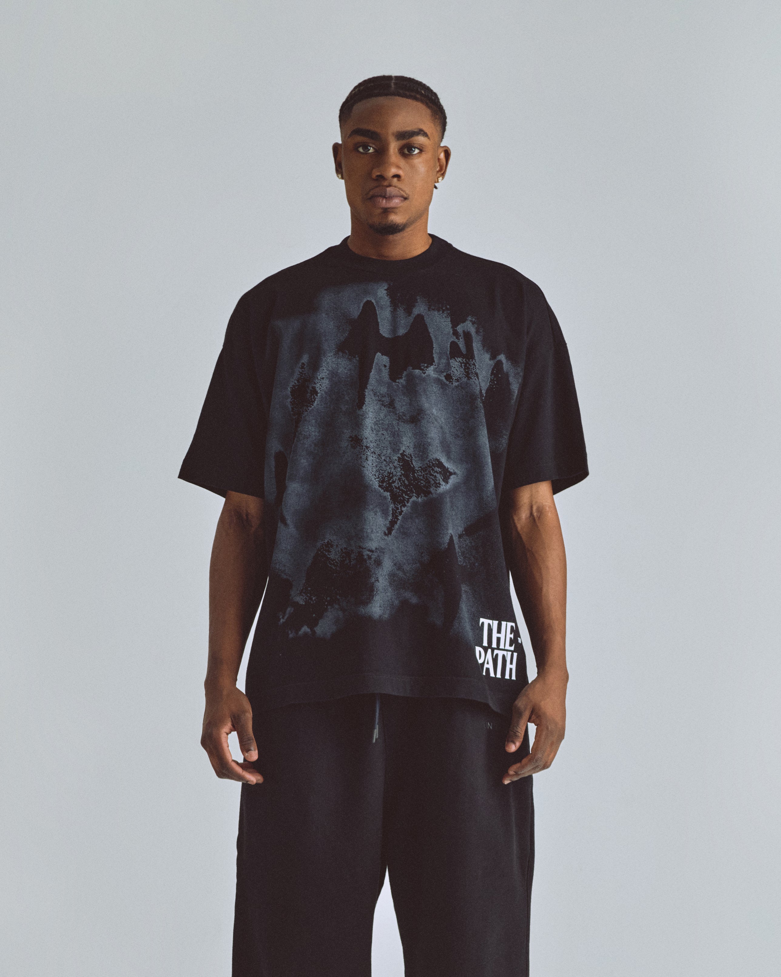 THE PATH BIRDS TSHIRT BLACK