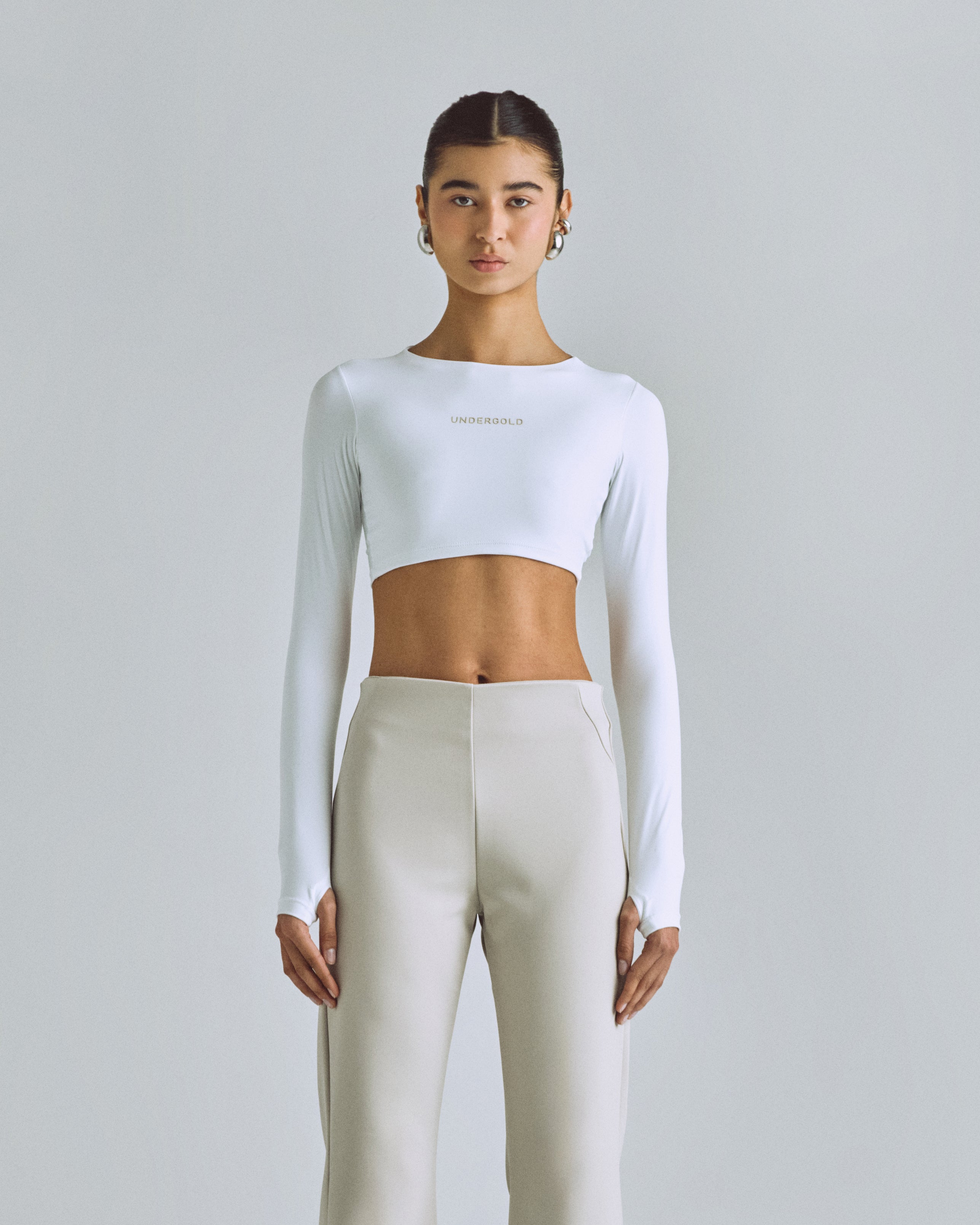 W BASICS LONG SLEEVE WHITE