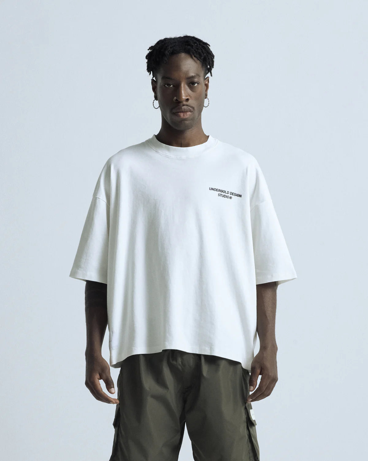 BASICS DESIGN STUDIO BOXY T-SHIRT WHITE