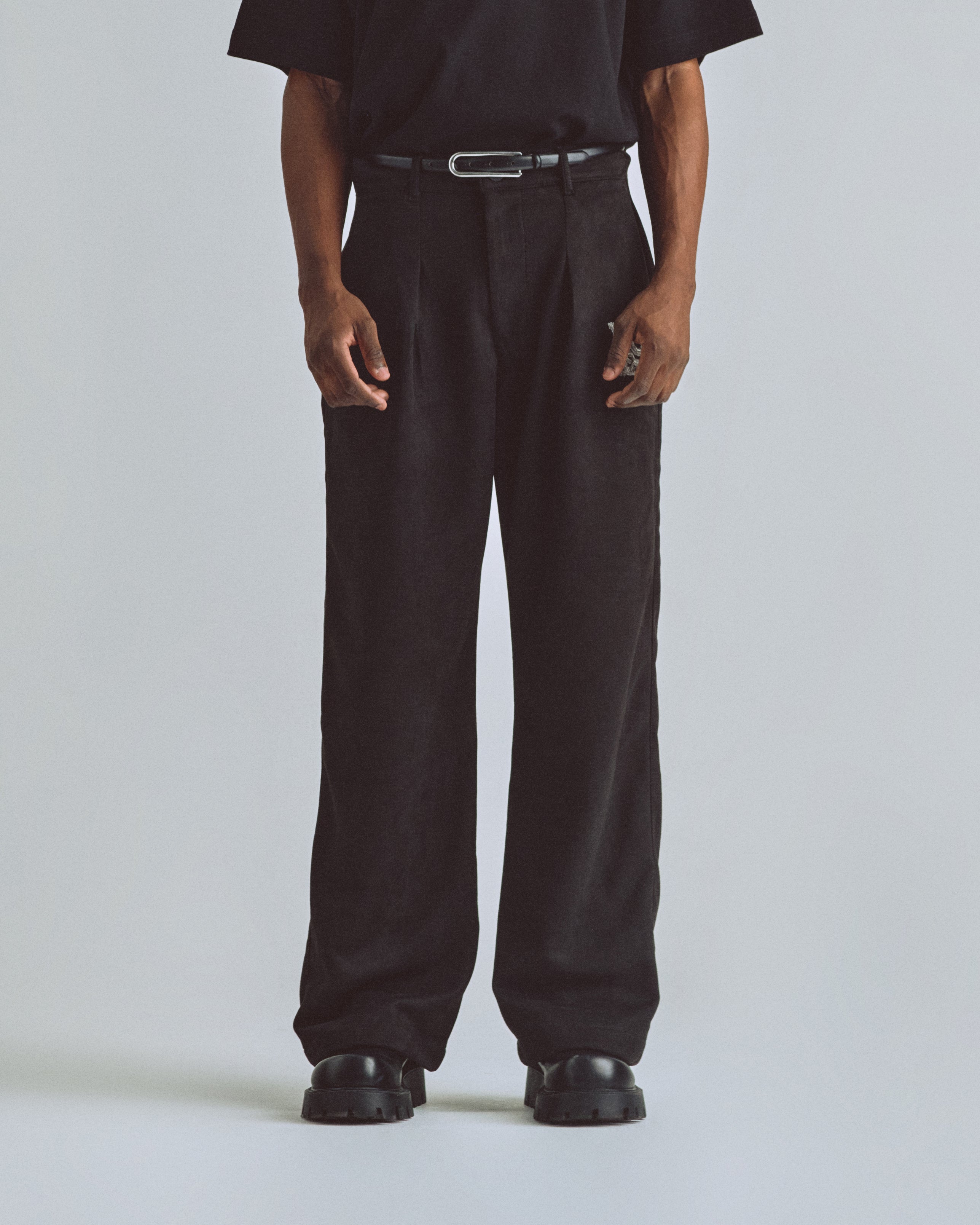 THE PATH MONOGRAM TROUSER BLACK