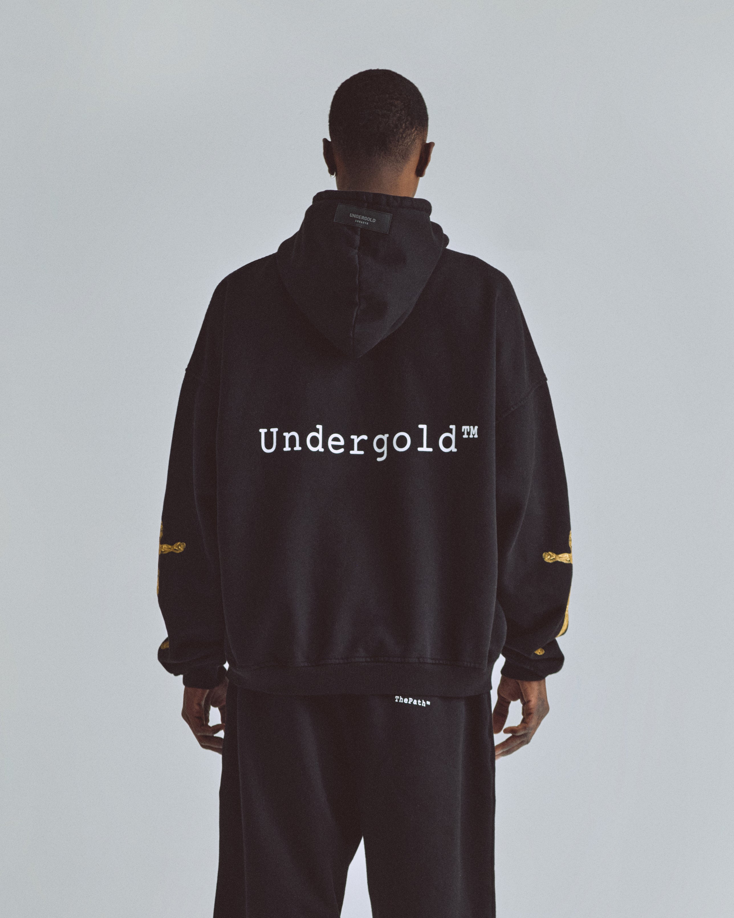 THE PATH GOLDEN CHRIST HOODIE BLACK