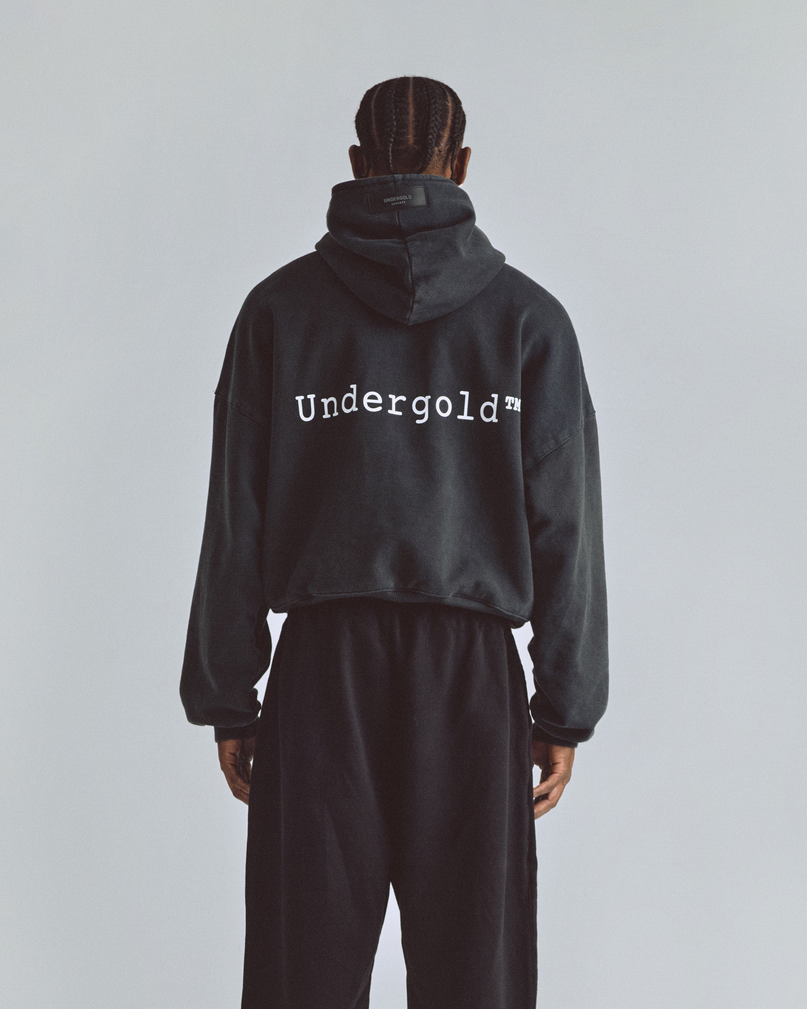 THE PATH SOULS HALF ZIP UP HOODIE VINTAGE BLACK