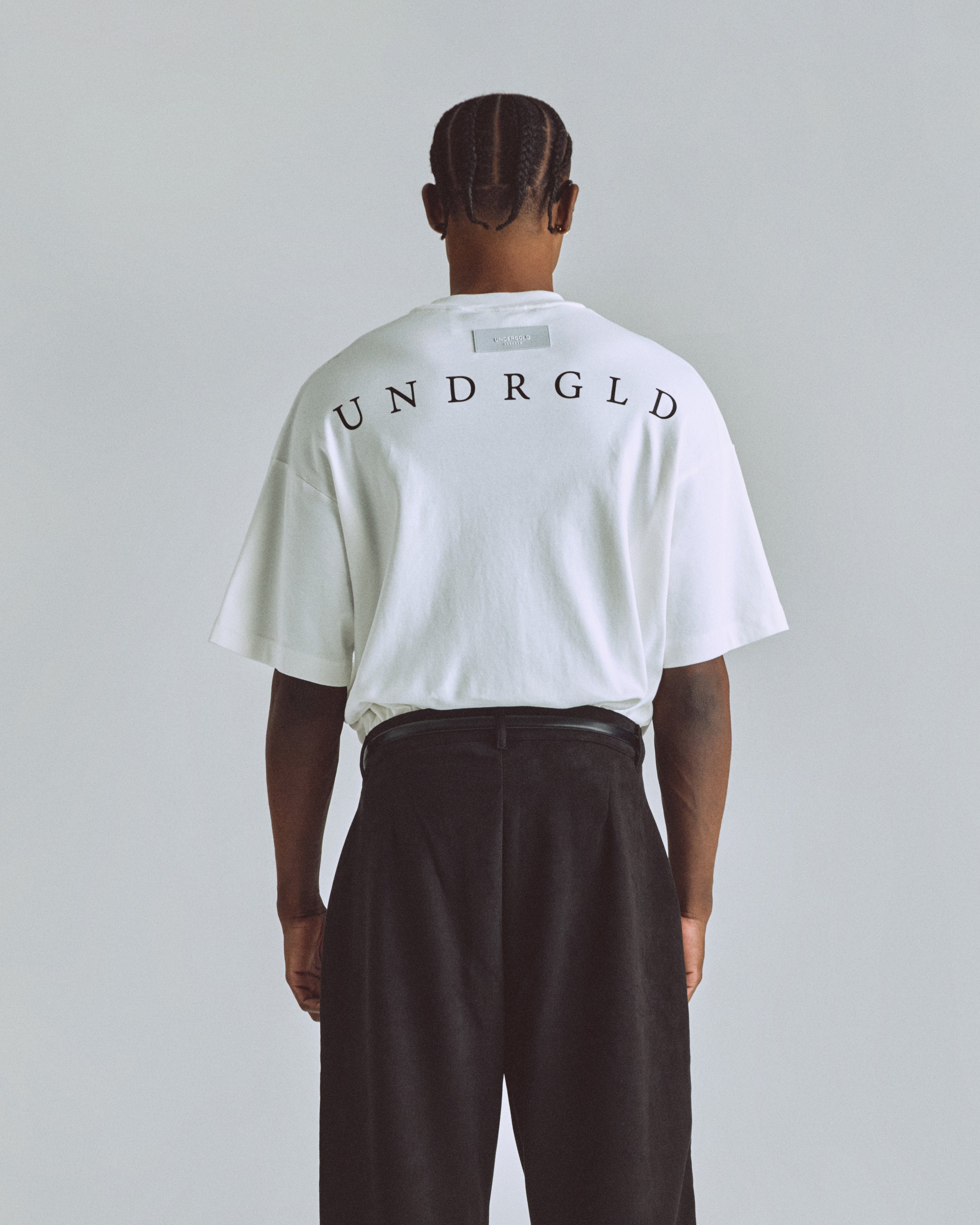 THE PATH MONOGRAM BOXY FIT TSHIRT WHITE