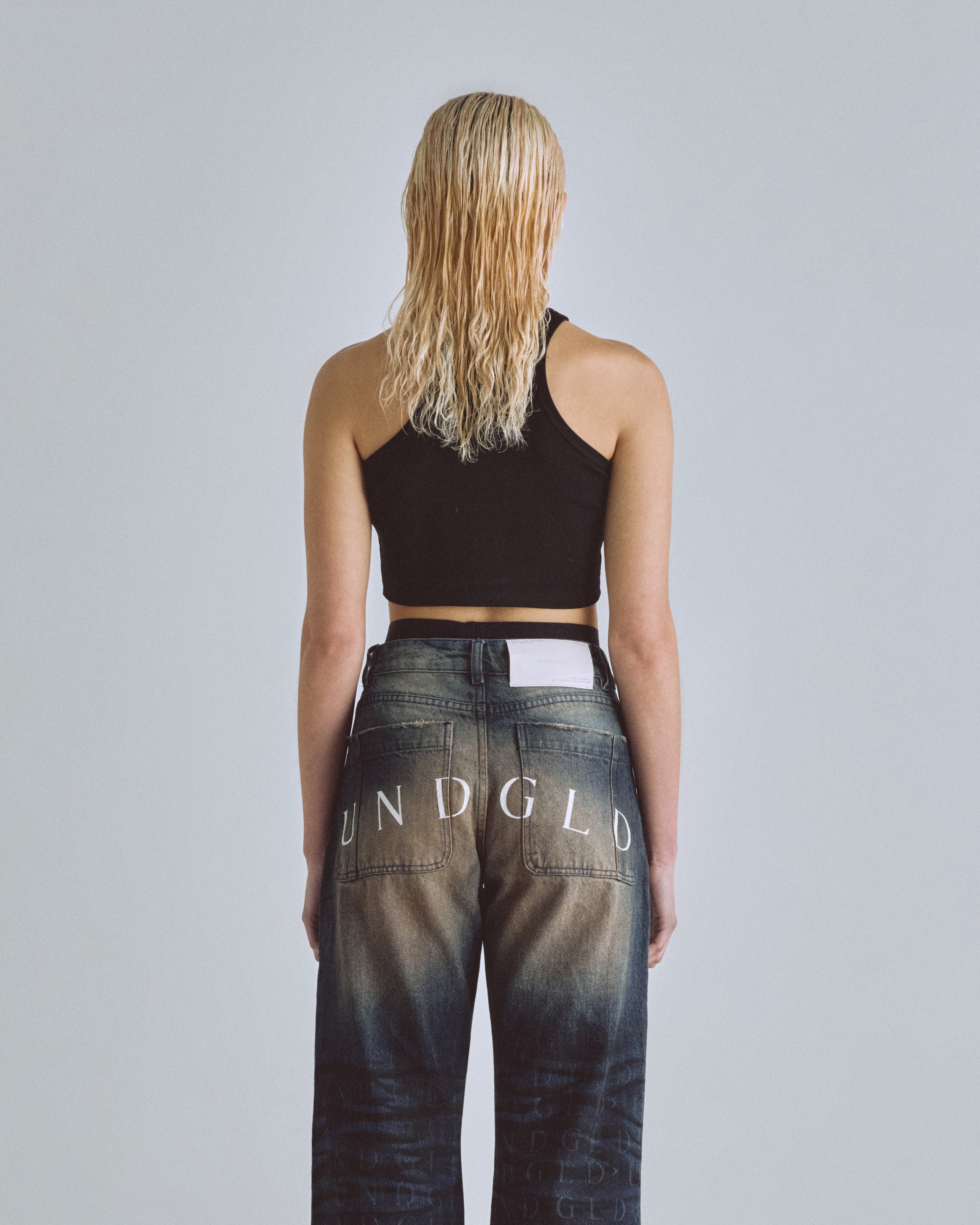 BASICS W UNDERGOLD STUDIO TANK TOP BLACK