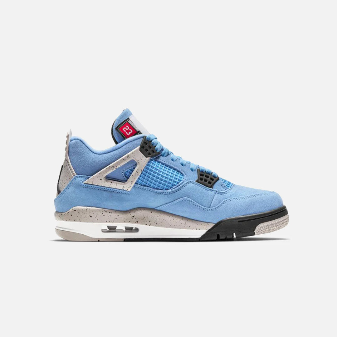 Jordan 4 retro blanco con azul deals