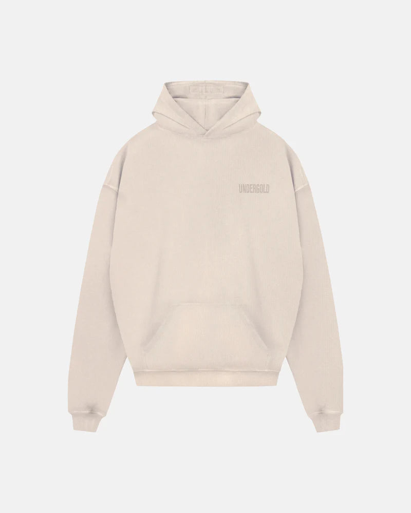 BASICS UNDGLD HOODIE CREAM