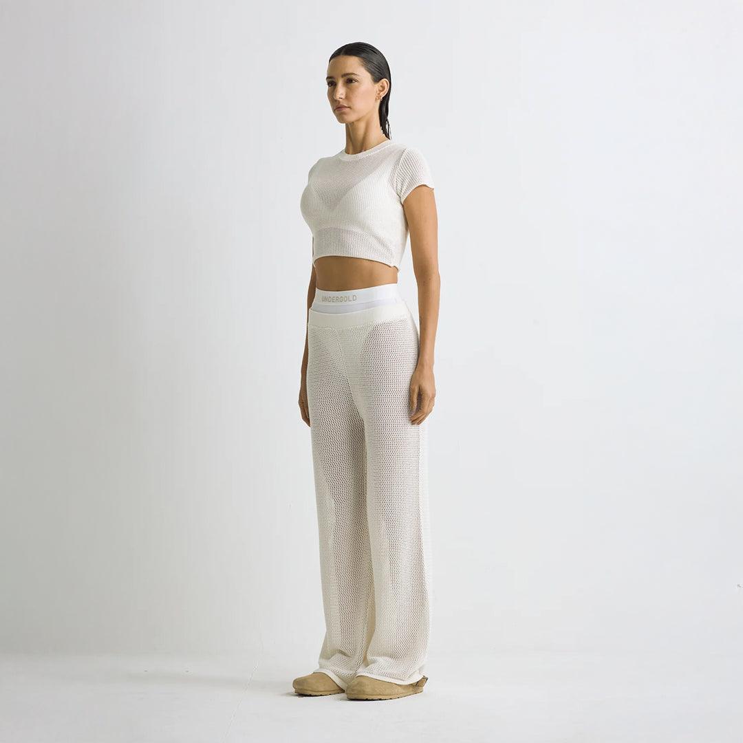 BASICS KNIT BABY TEE CREAM