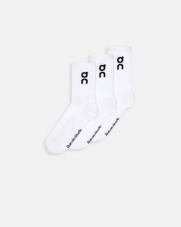 ON - Logo Sock High 3P - White