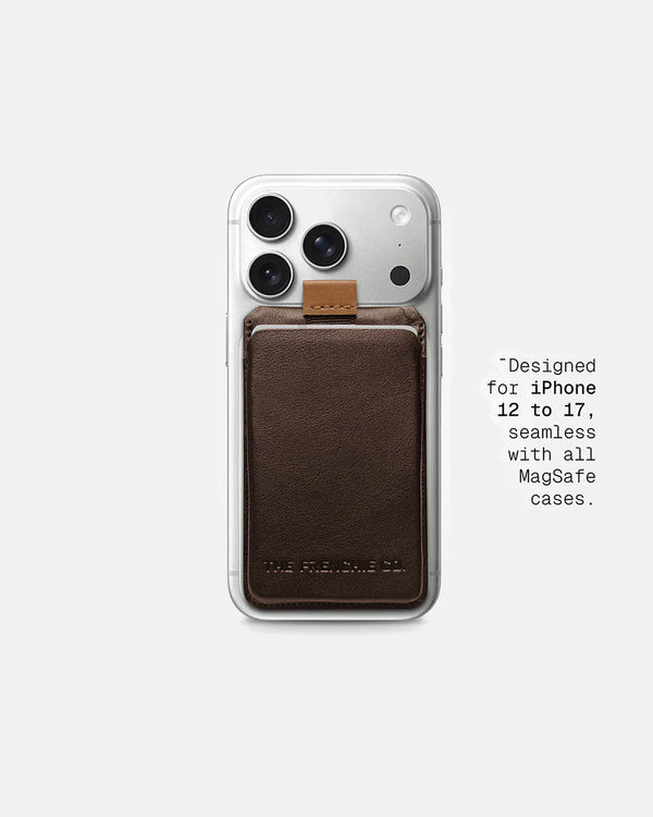 THE FRENCHIE CO - MagSafe Compatible Speed Wallet - Mocha-Tan