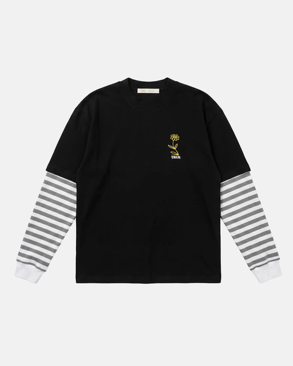 TRUE - True Flower Boxy LS - Black