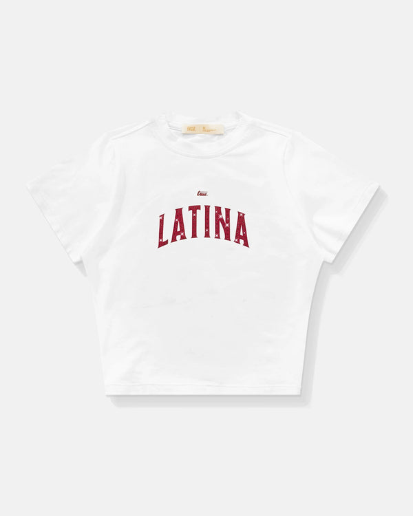 TRUE - Latina Baby Tee - White