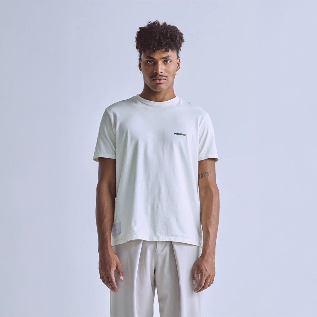 BASICS TINY LOGO REGULAR FIT TSHIRT WHITE