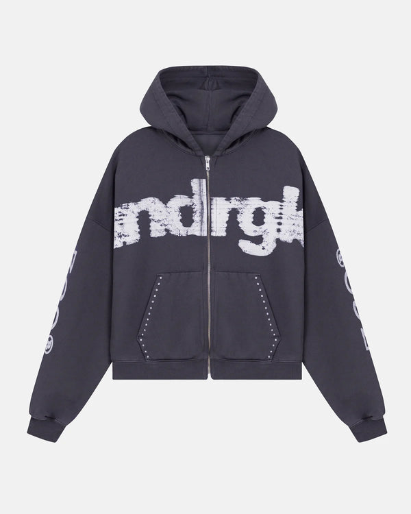 UNDERGOLD - Hoodie Revelation Zip Up Boxy Fit - Vintage Gray