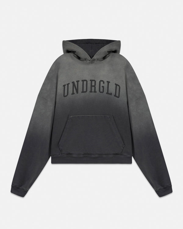 UNDERGOLD - Varsity UNDRGLD Boxy Fit Hoodie - Faded Black
