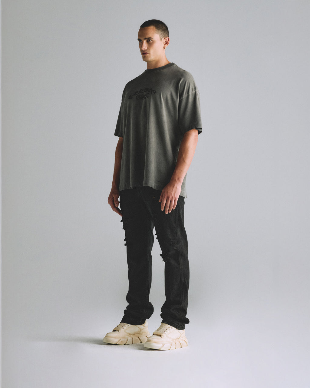 HELIOS BASIC TSHIRT AGED GRAY