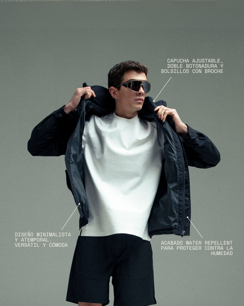 REMANENCE HOLMIUM JACKET BLACK