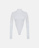 UNDERGOLD BASICS TURTLENECK BACKLESS BODY WHITE