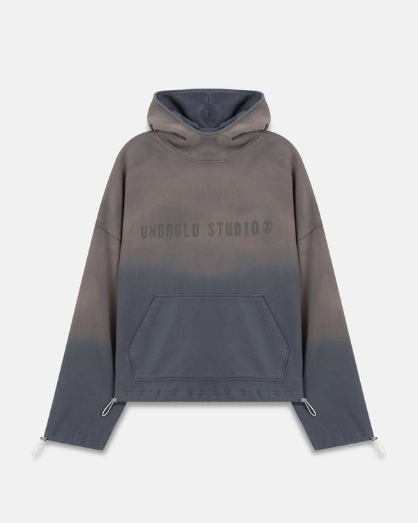 UNDERGOLD - Spring Worn Logo Toggle Adjusted Hoodie - Sandblast Gray