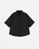 UNDERGOLD THE PATH MONOGRAM BOXY FIT SHIRT BLACK / CHALK LINE