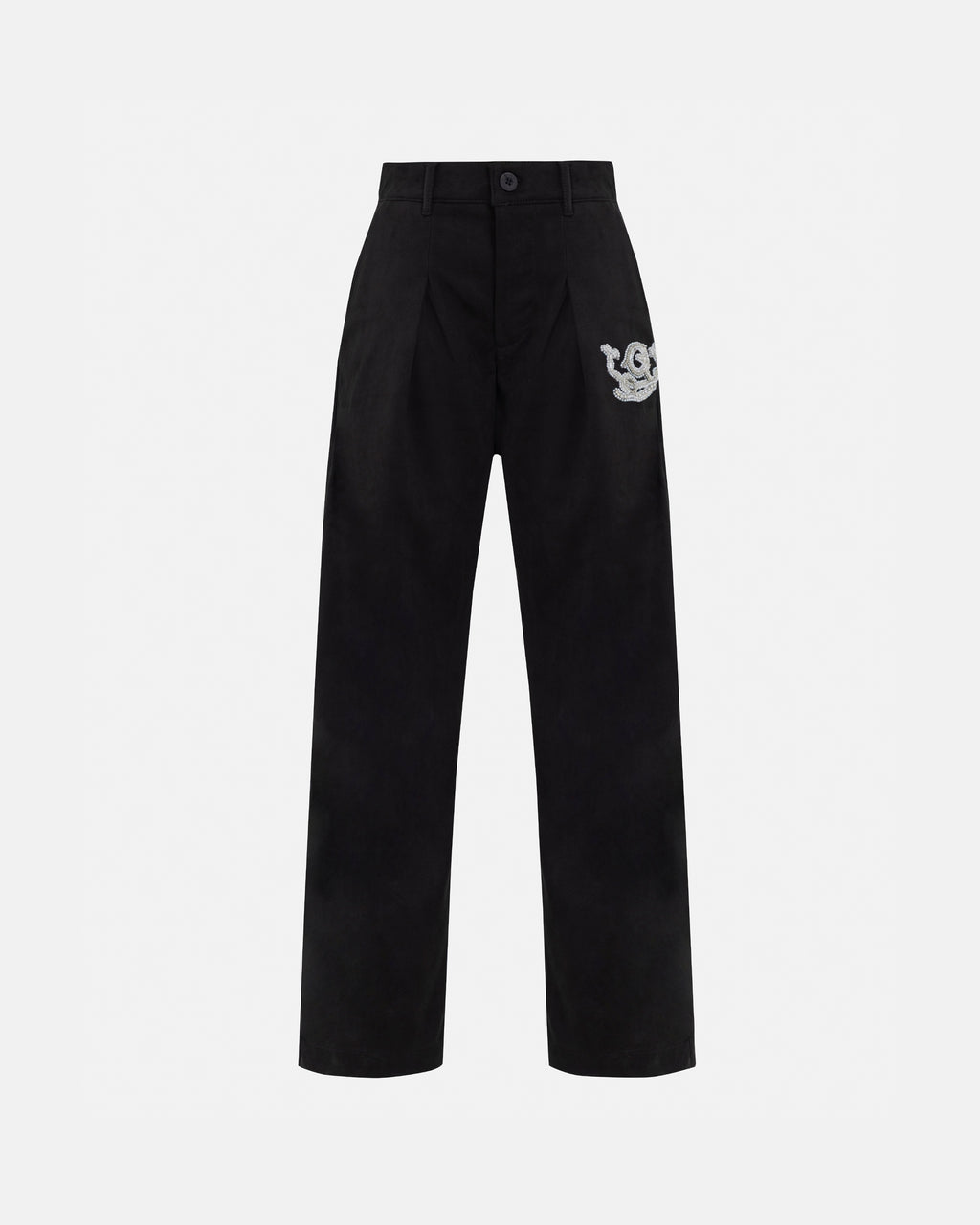 THE PATH MONOGRAM TROUSER BLACK