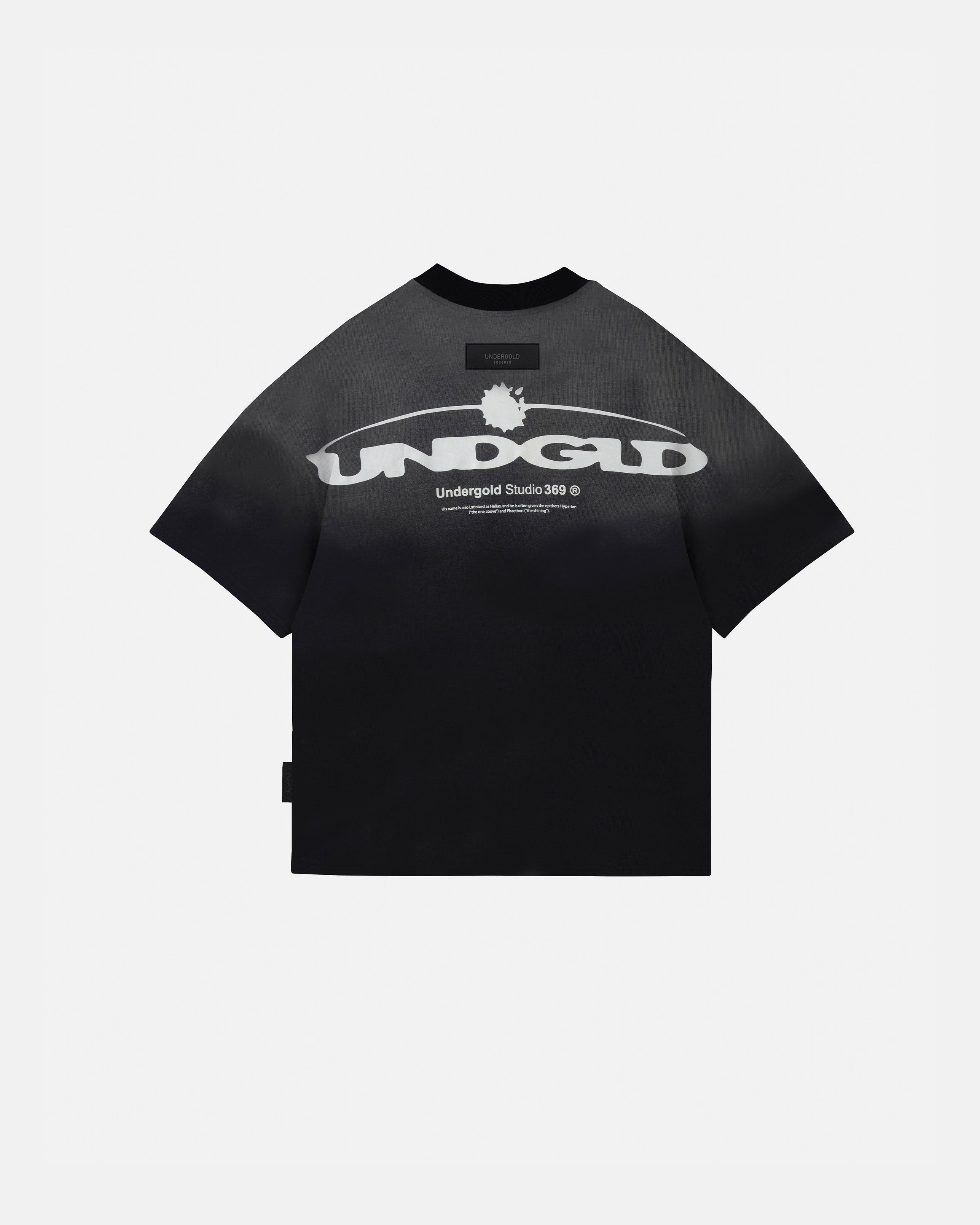 UNDERGOLD HELIOS DAZZLED BOXY FIT TSHIRT FADED BLACK