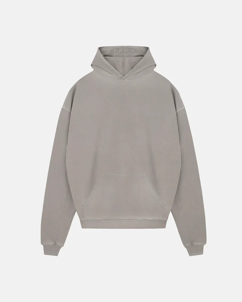 UNDERGOLD LINE LOGO HOODIE WASHED GRAY