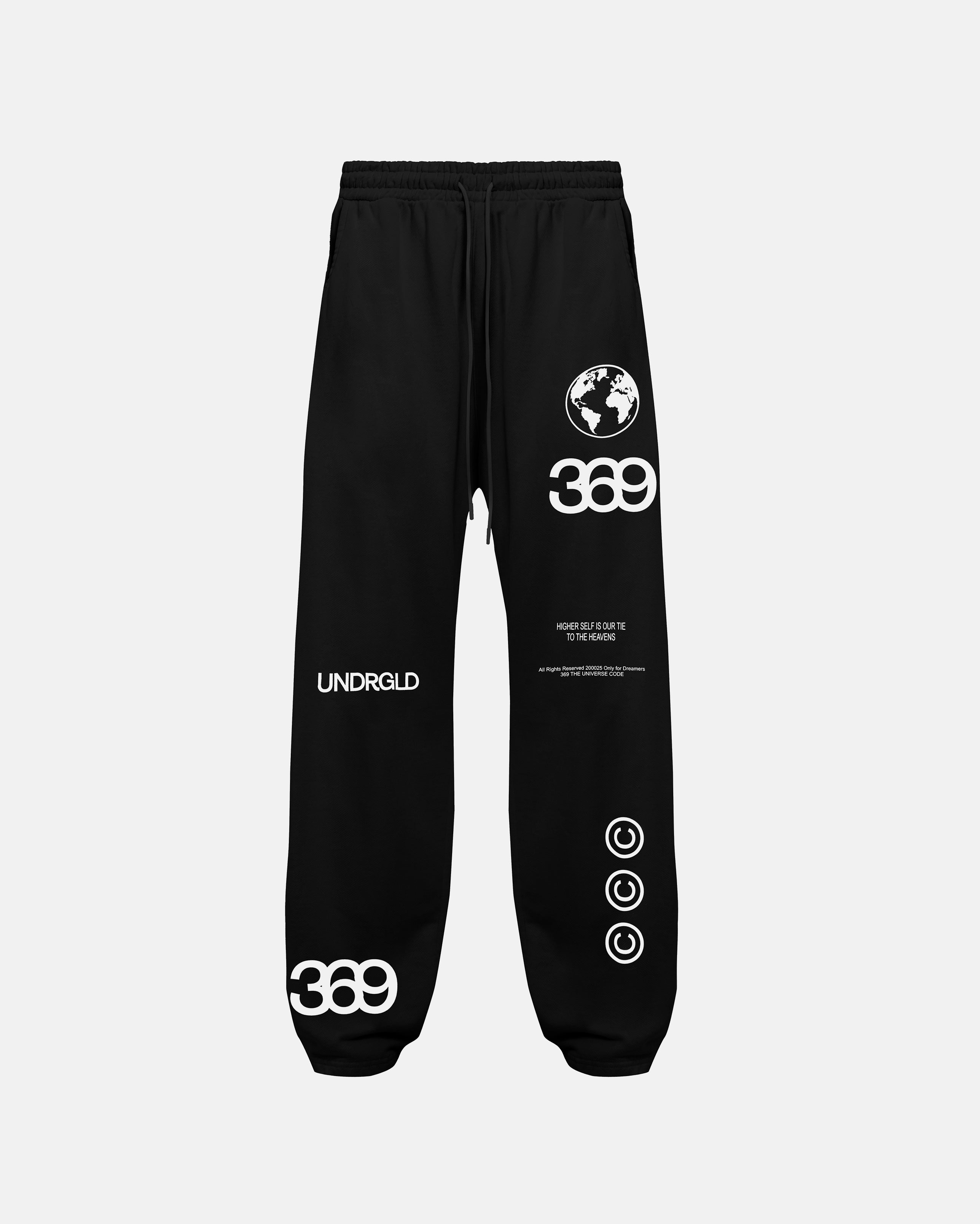 UNDERGOLD GOLDEN HERITAGE BASIC STRAIGHT PANTS – BLACK