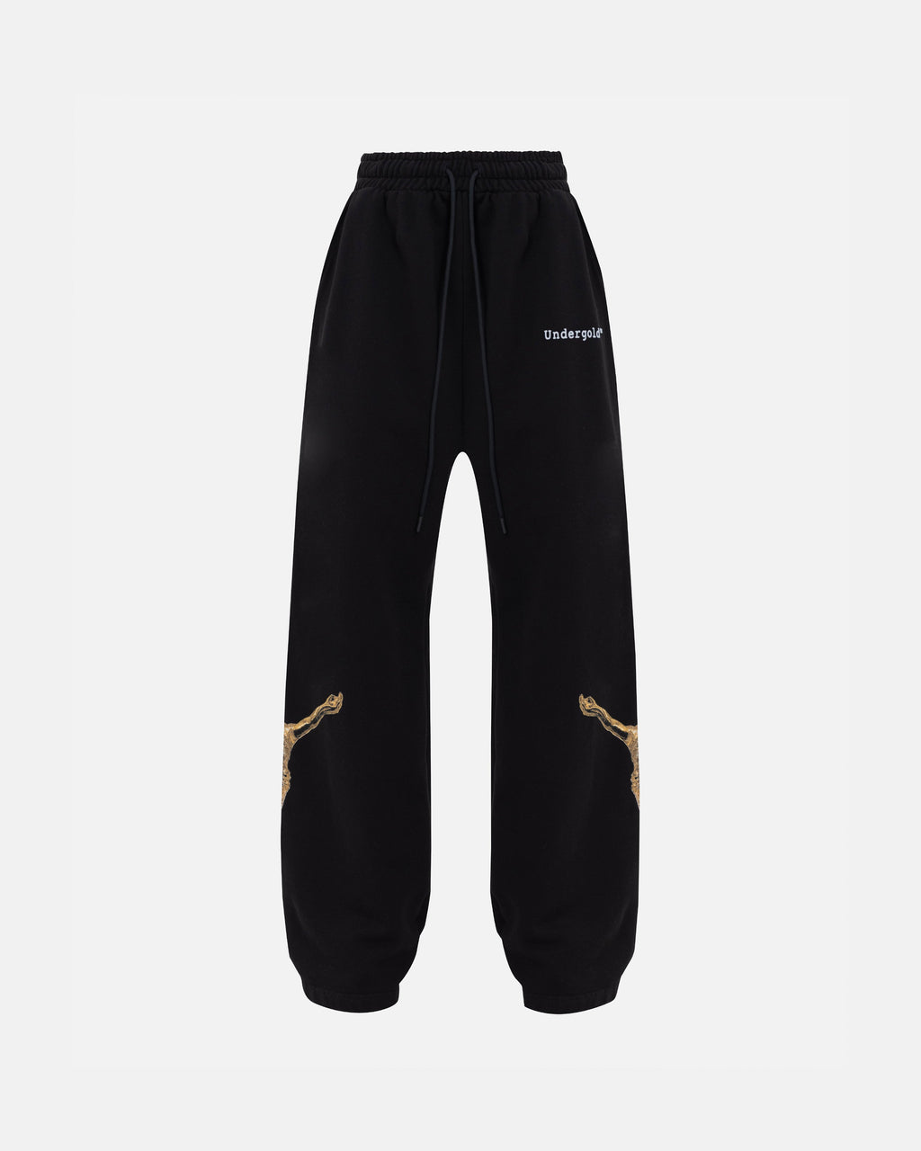 UNDERGOLD THE PATH GOLDEN CHRIST STRAIGHTPANTS BLACK