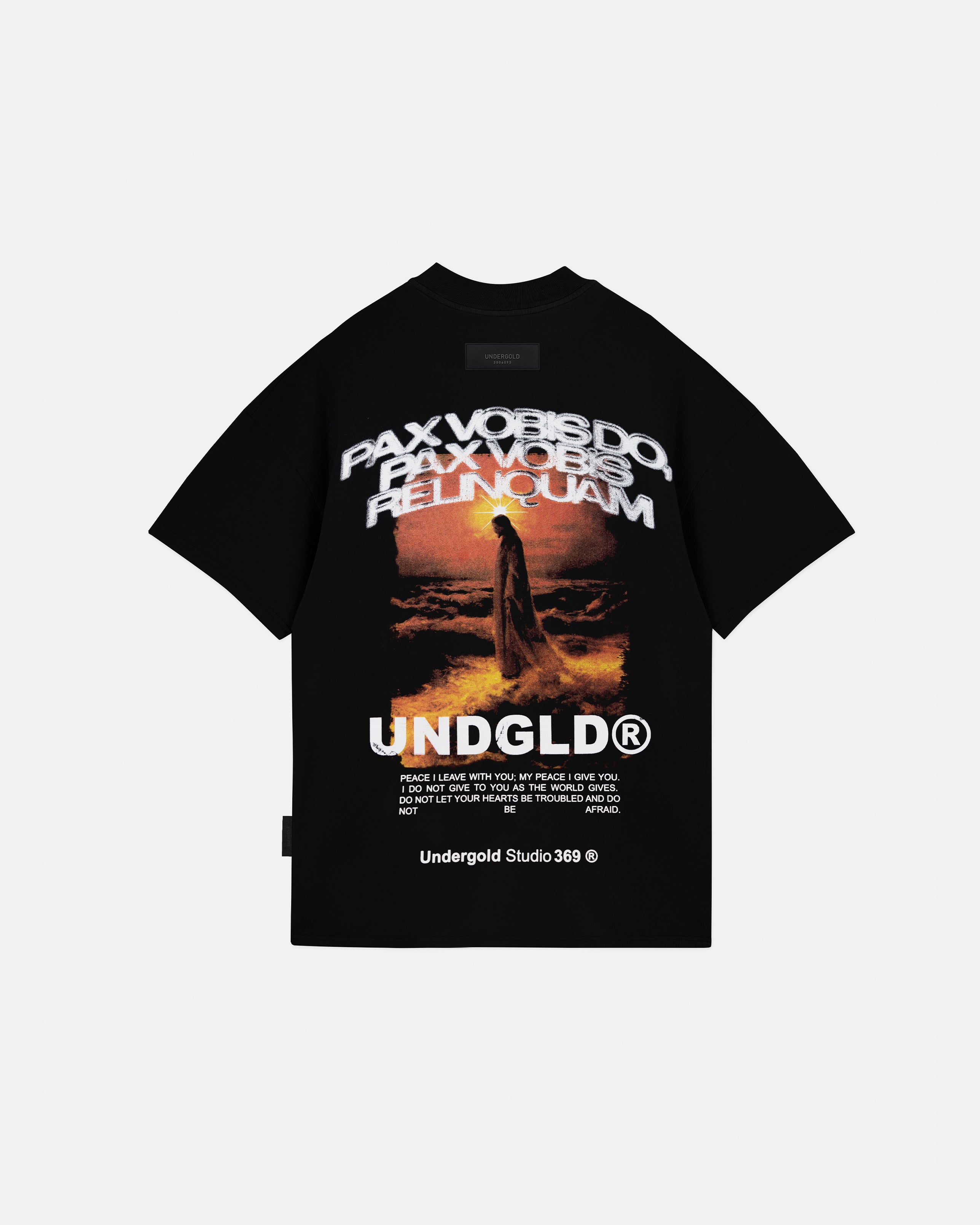 UNDEROGLD GRATIA PLENA PAX TSHIRT BLACK