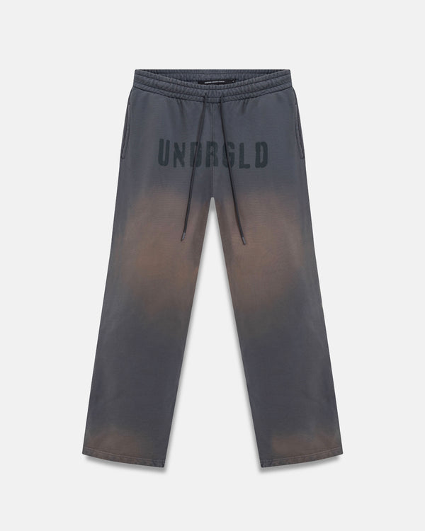 UNDERGOLD - Spring Worn Logo Straight Pants - Sandblast Gray