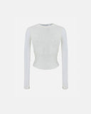 UNDERGOLD W AGNUS DEI RHINESTONE LONGSLEEVE – CREAM