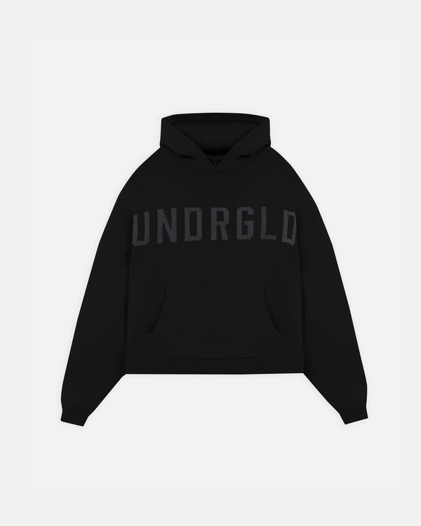 UNDERGOLD - Basics Undrgld Knitted Hoodie - Black